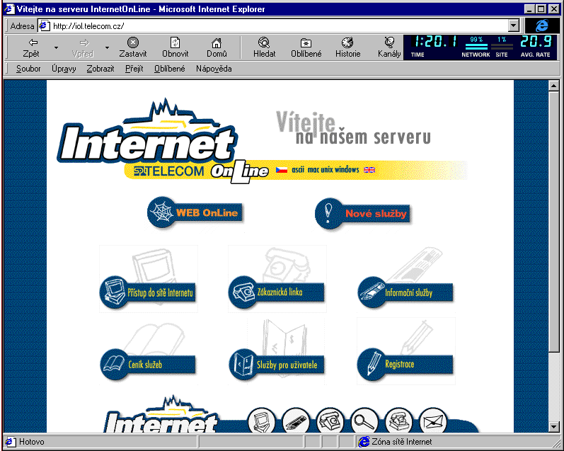 Český Internet v roce 1998