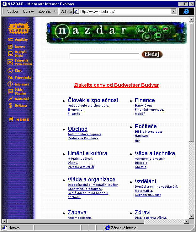 Český Internet v roce 1998