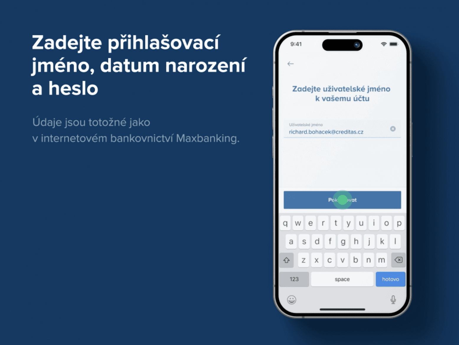 CREDITAS One, internetové a mobilní bankovnictví od Banky CREDITAS, spuštěné k 19. 11. 2025.