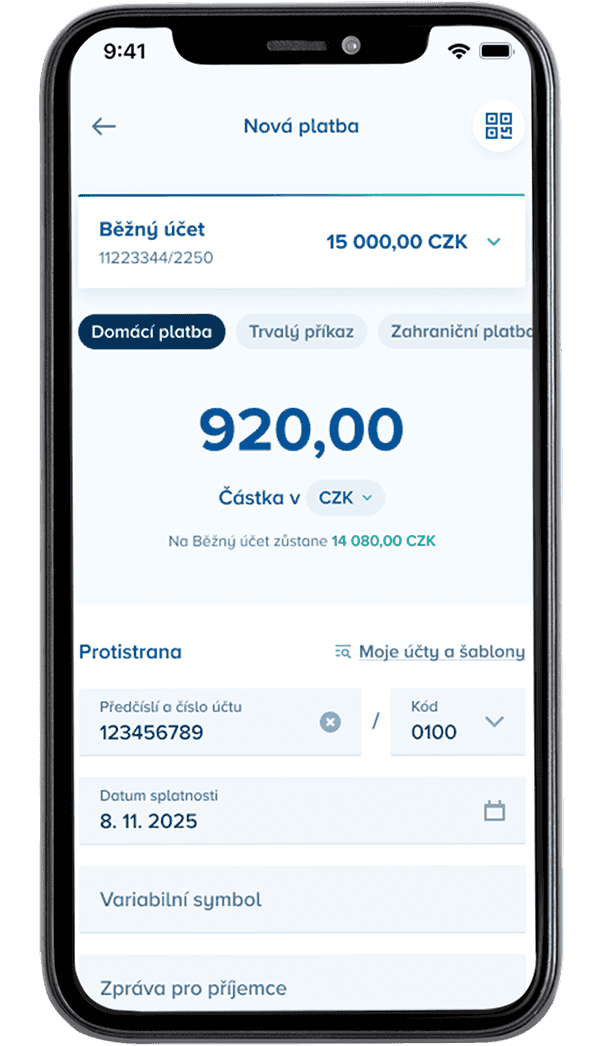 CREDITAS One, internetové a mobilní bankovnictví od Banky CREDITAS, spuštěné k 19. 11. 2025.