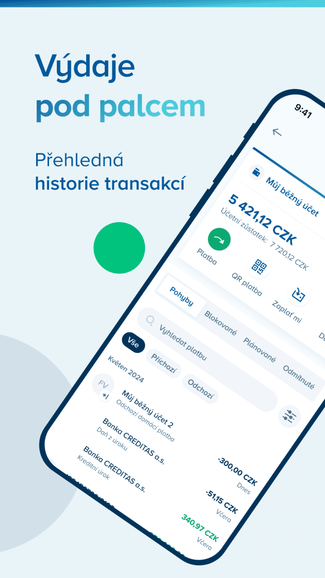 CREDITAS One, internetové a mobilní bankovnictví od Banky CREDITAS, spuštěné k 19. 11. 2025.