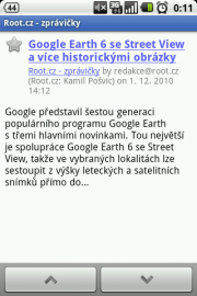 Screenshot Google Reader pro Android 2 