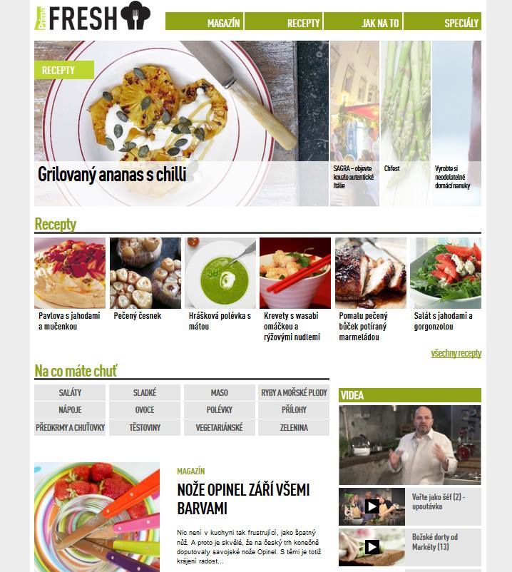 Náhled webových stránek Prima Fresh