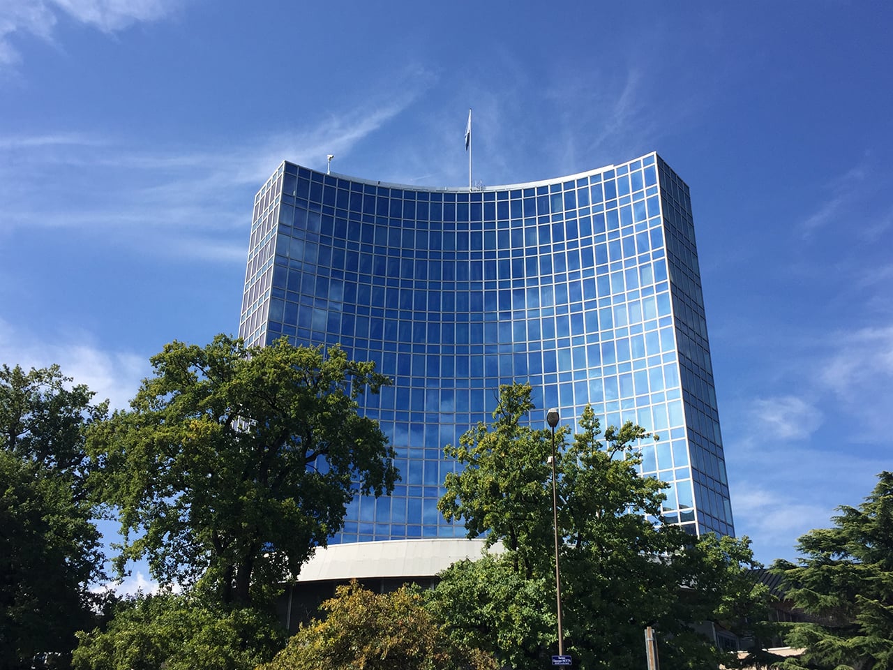 Sídlo Mezinárodní telekomunikační unie (ITU) v Ženevě