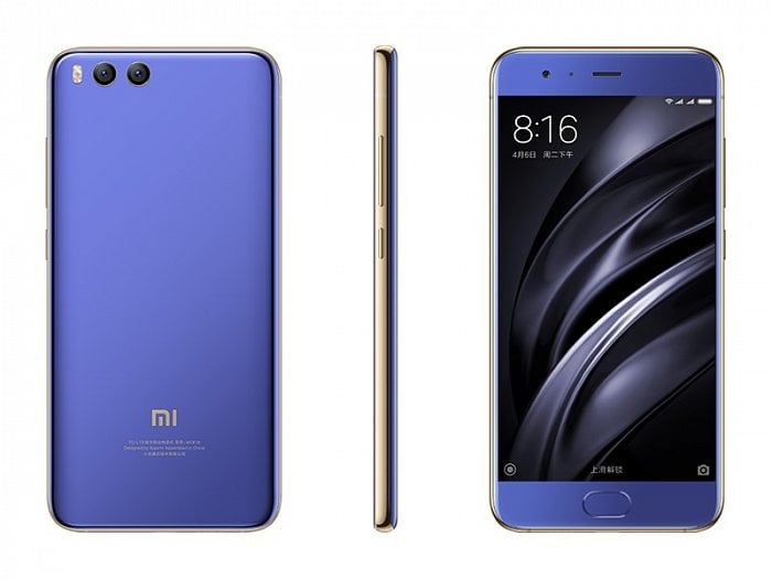 Xiaomi Mi 6 v modré barvě