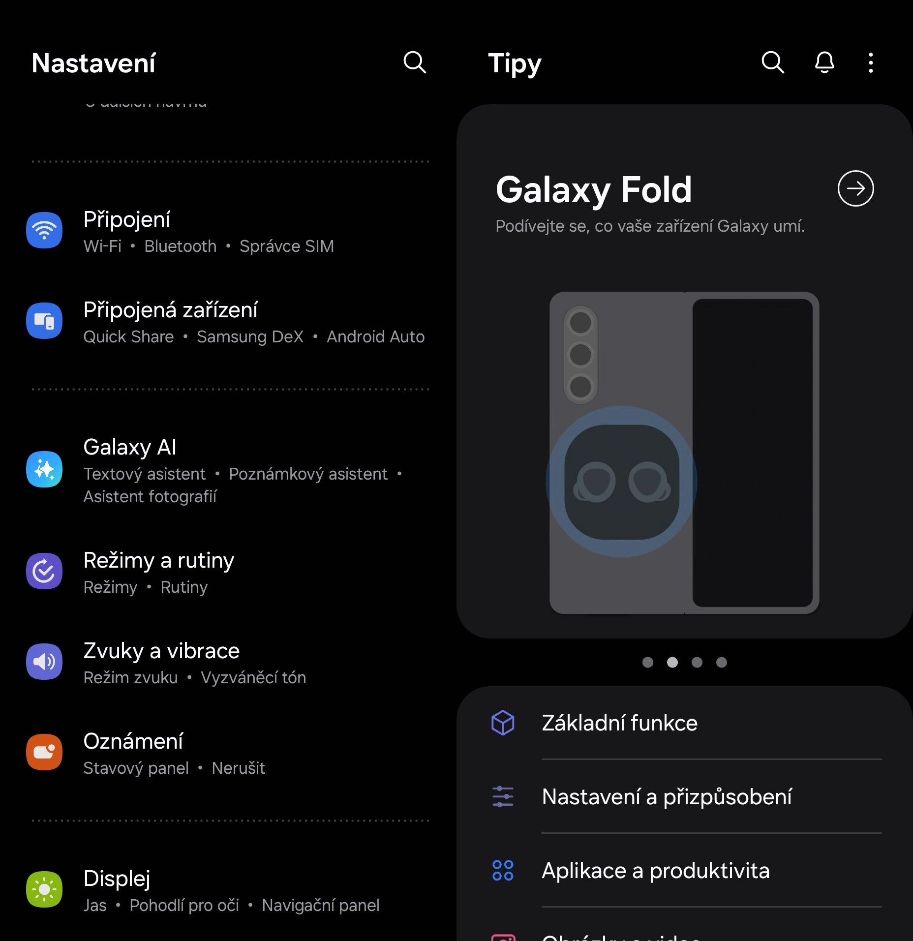 Pro neznalce nabízí Samsung praktické návody pro pochopení a naučení se všech funkcí Z Foldu6