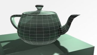3D konvička wireframe