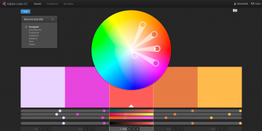 Adobe Color vám umožní vybrat vhodné kombinace barev