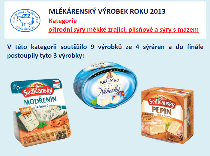 Mlékárenský výrobek roku 2013