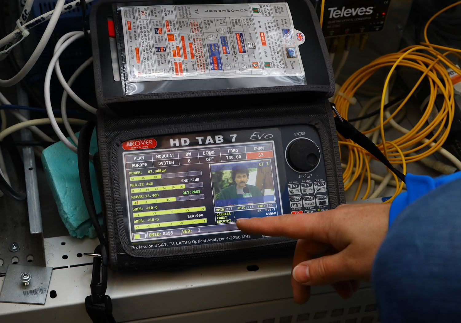 Analýza přijímaného DVB-T signálu.