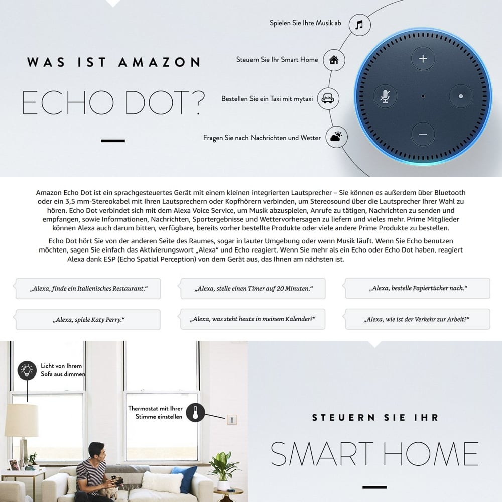 Přístroje s umělou inteligencí Amazon Alexa