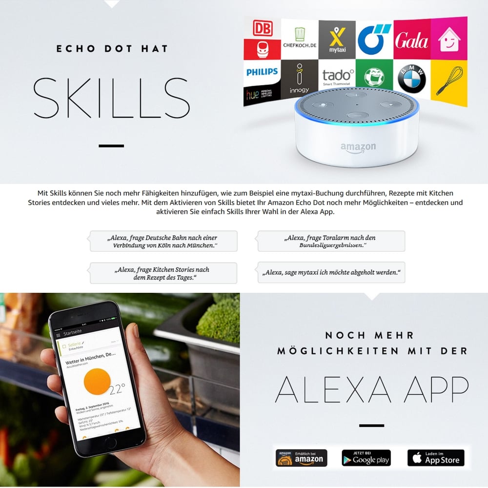 Přístroje s umělou inteligencí Amazon Alexa