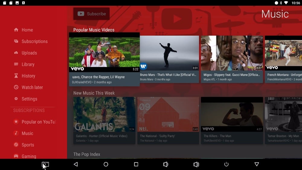 H96 Pro mini - uživatelské prostředí