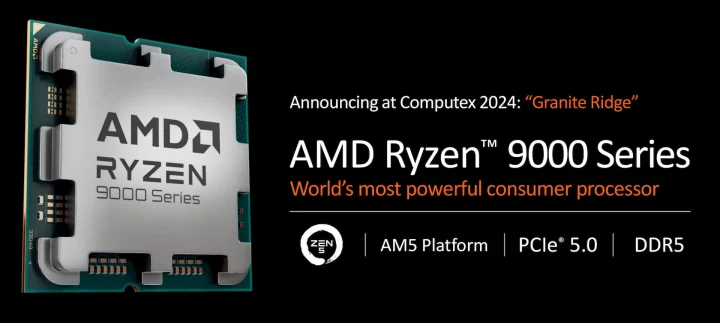 Procesory AMD Ryzen 9000 a architektura Zen 5 - Prezentace na Computexu 2024