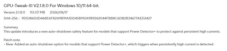 GPU Tweak III 2.1.8.0