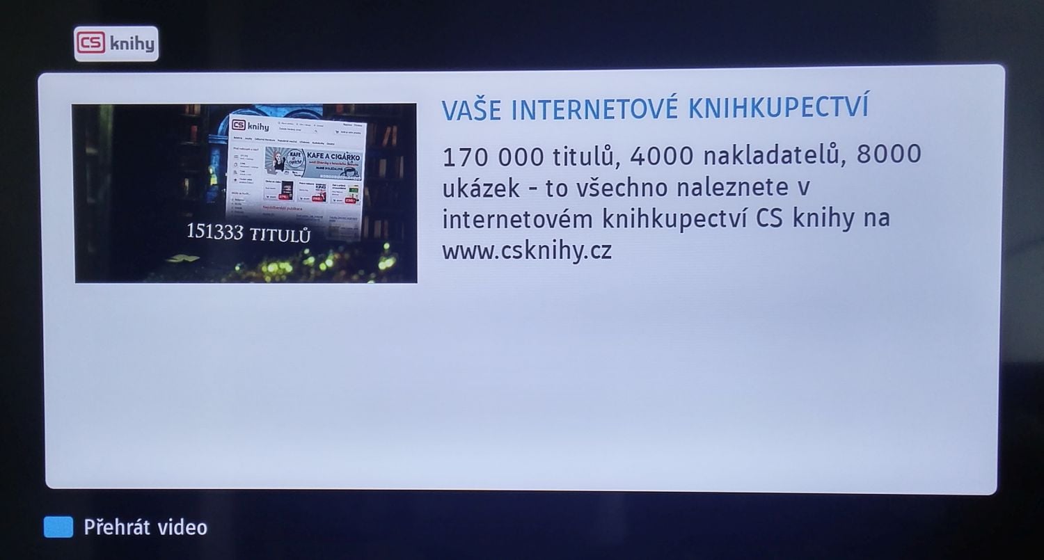 Kinosvět - HbbTV na Loewe One 40, červen 2016
