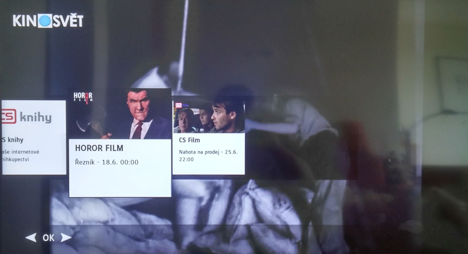 Kinosvět - HbbTV na Loewe One 40, červen 2016