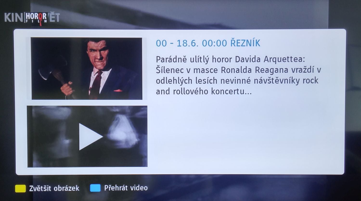 Kinosvět - HbbTV na Loewe One 40, červen 2016