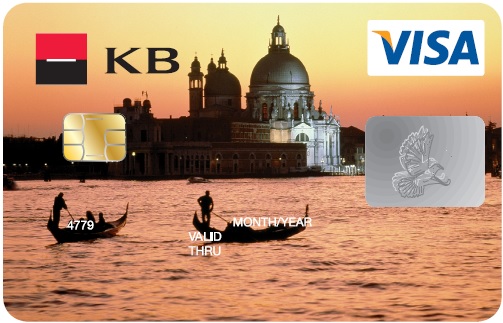 Platební karta Komerční banky z roku 2007.