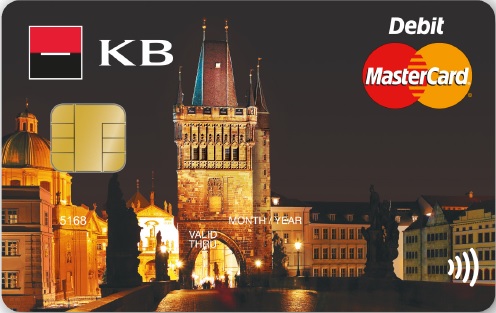 Platební karta Komerční banky z roku 2013.