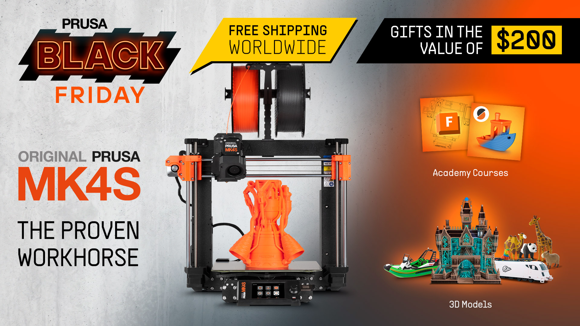 Nabídka dárků k nákupu Prusa MK4S
