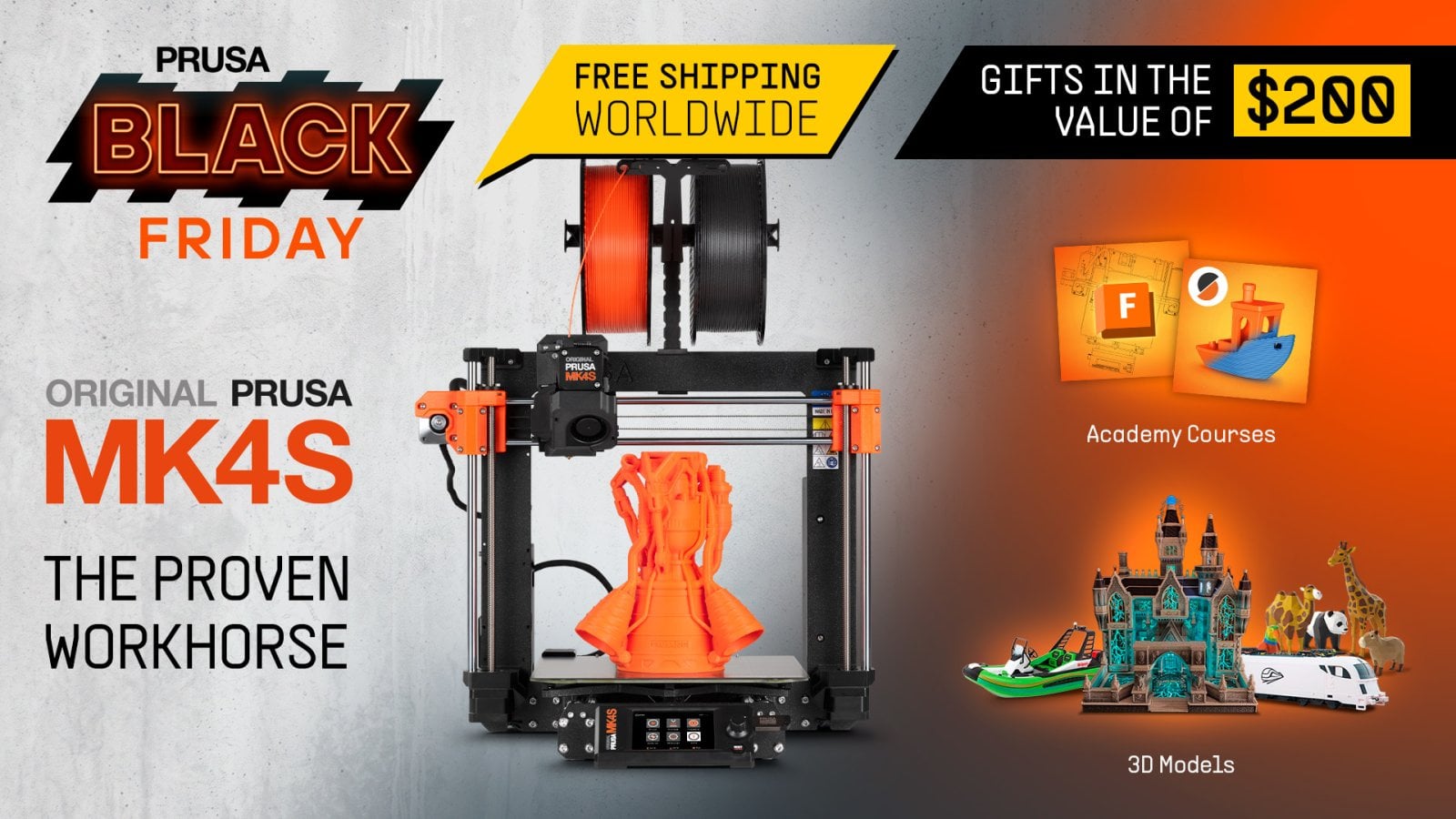 Nabídka dárků k nákupu Prusa MK4S