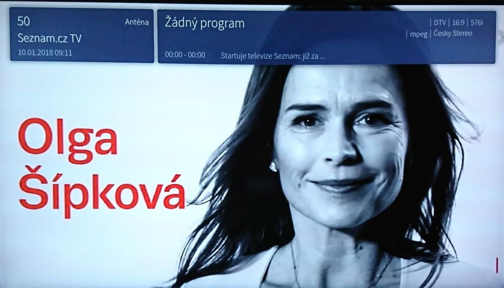 Seznam.cz TV - nová, 10. 1. 2018