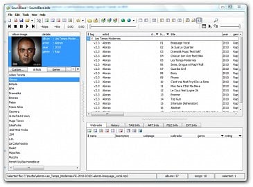 <p>SoundBase po načtení hudebních souborů</p>