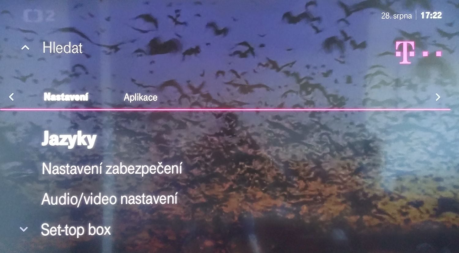 T-Mobile TV - Menu - audio a video