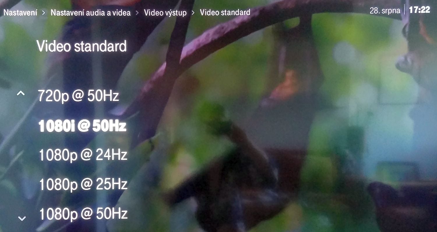 T-Mobile TV - Menu - audio a video