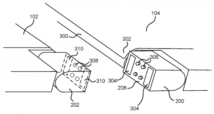 Nový patent popisuje spoj, který by umožnil odpojení dvou částí zařízení