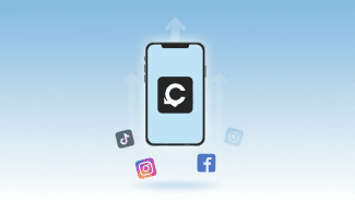 Ilustrace smartphonu s dominantní ikonou ChatGPT na obrazovce, v pozadí ustupující ikony TikToku, Instagramu a Facebooku symbolizující změnu na trhu nejstahovanějších aplikací v roce 2025.