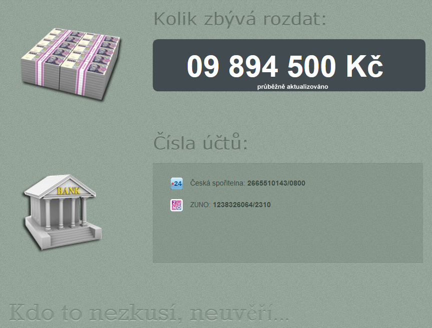Původní webové stránky www.honzapospisil.cz