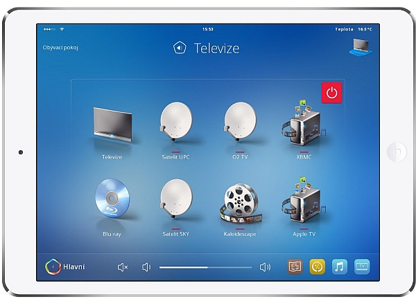inHome nová uživatelské rozhraní