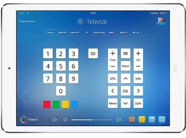 inHome nová uživatelské rozhraní