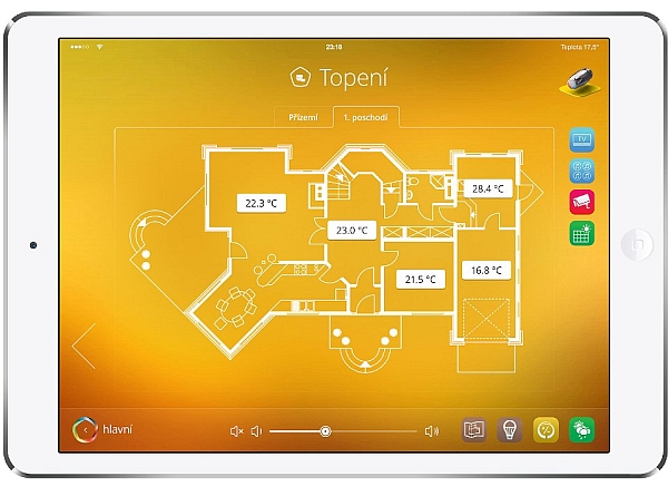 inHome nová uživatelské rozhraní