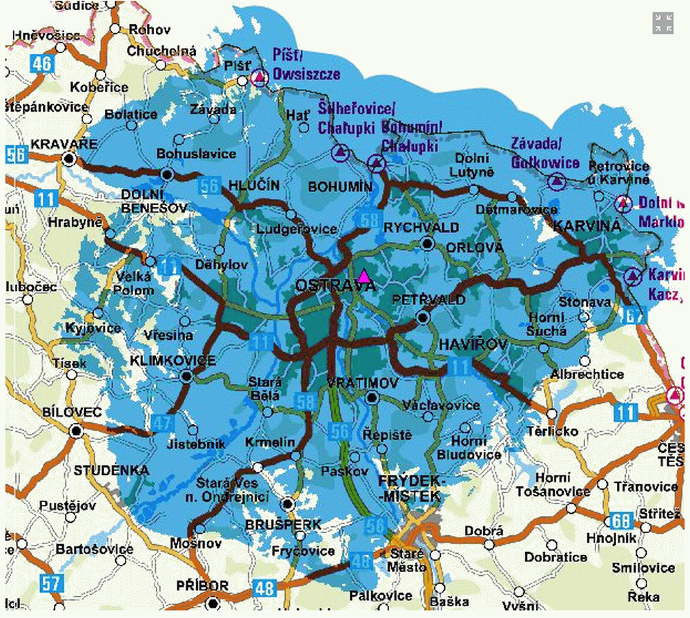 Multiplex 3 - vysílač Ostrava - Hladnov.