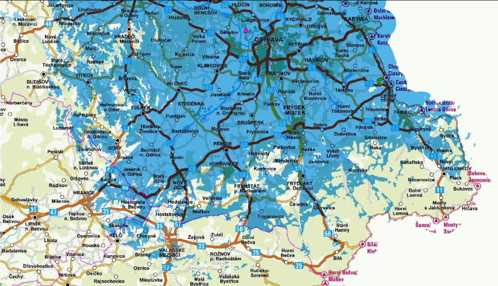 Multiplex 3 - vysílač Ostrava-Hošťálkovice, detail 2.