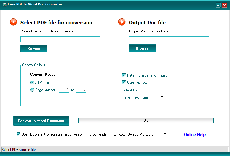 PDF to Word Doc Converter 