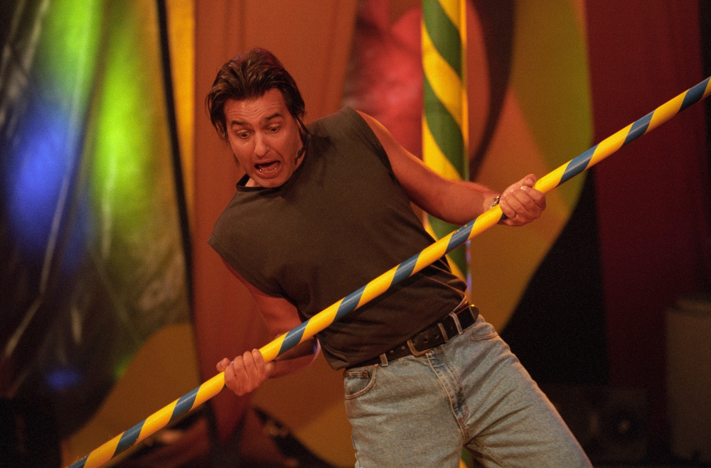 Slávek Boura se předvádí v pořadu Rande z roku 2000