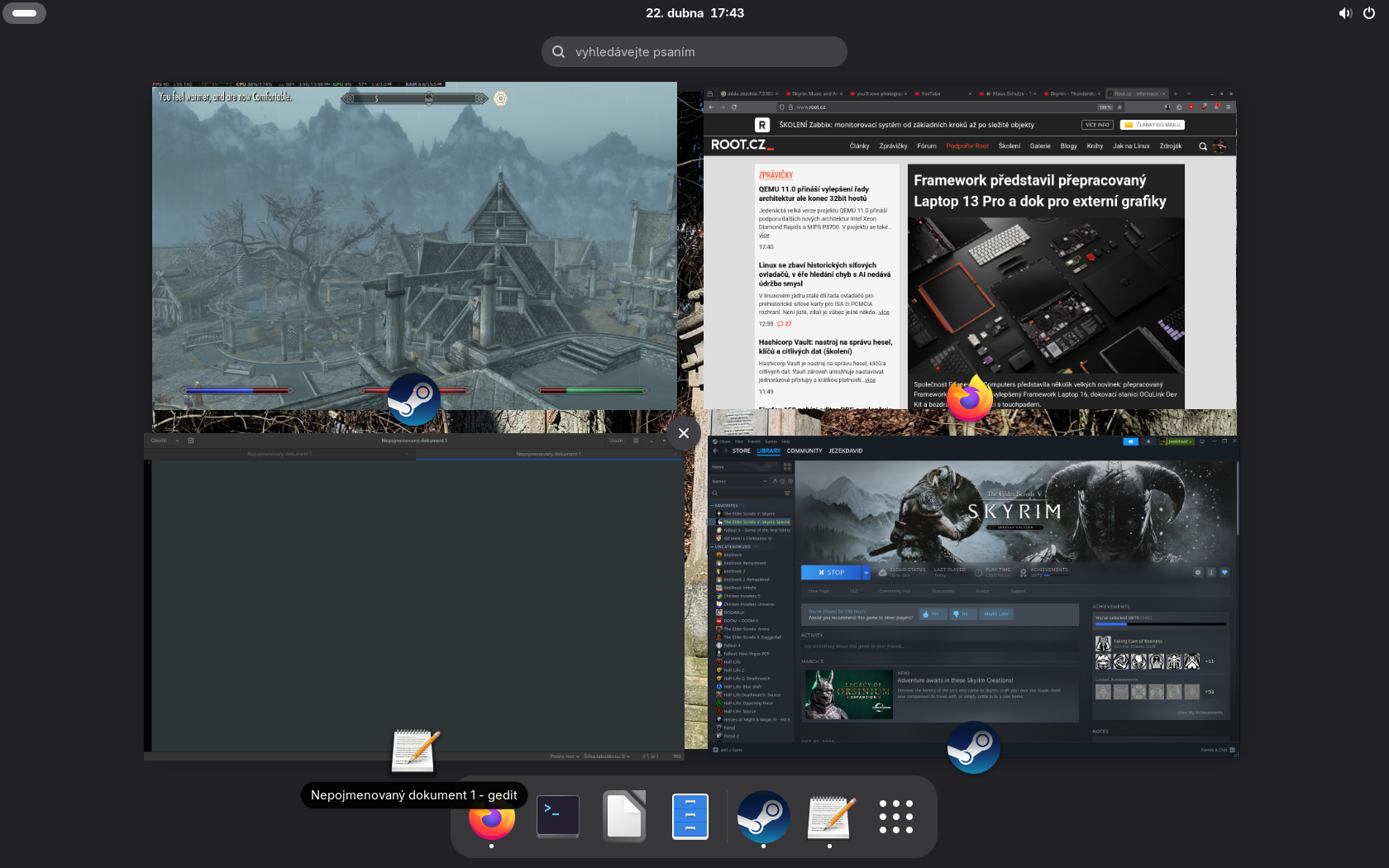 Skyrim běžící na Linuxu s Radeonem HD 7970 v roce 2026