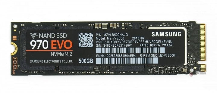 Samsung 970 EVO 500GB front