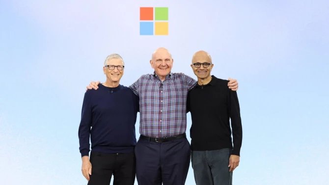 Bill Gates, Steve Ballmer a Satya Nadella, Microsoft