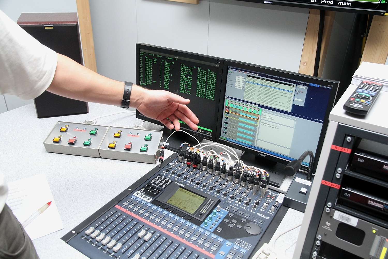 Česká redakce Eurosportu v pražské O2 Areně