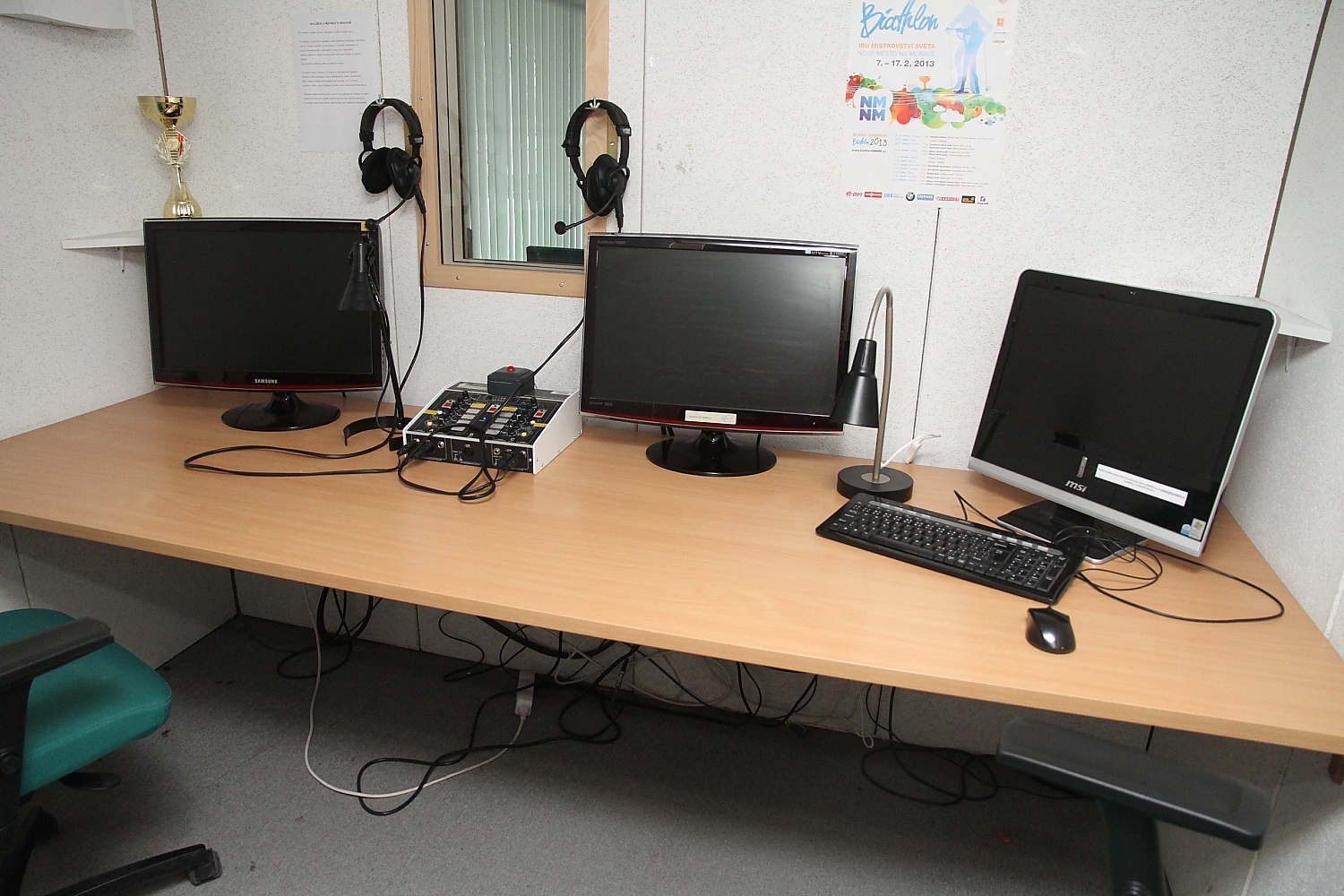 Česká redakce Eurosportu v pražské O2 Areně