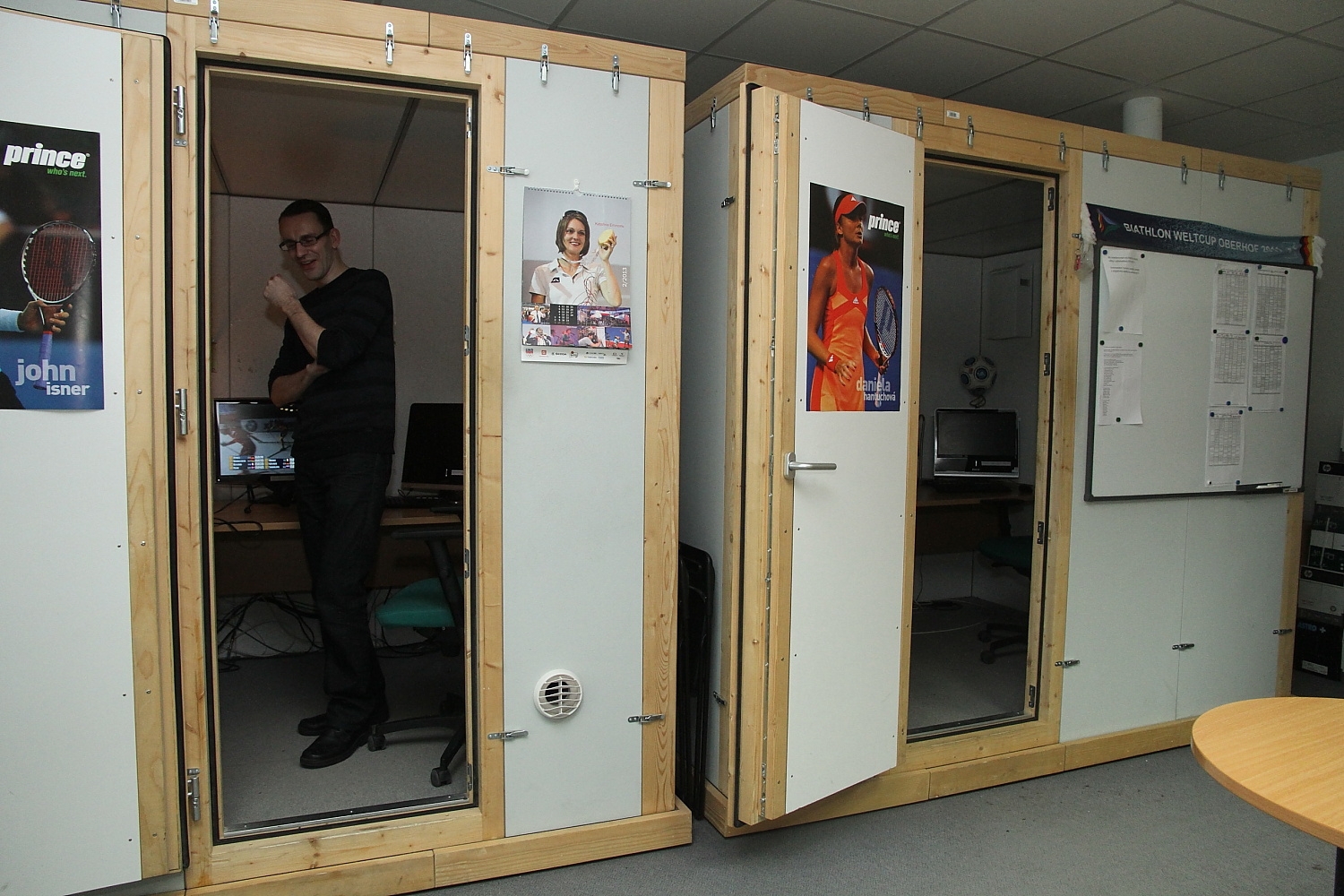 Česká redakce Eurosportu v pražské O2 Areně