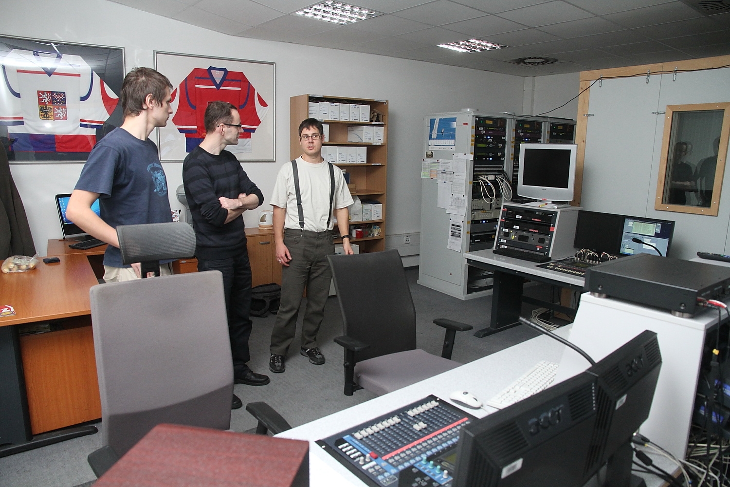 Česká redakce Eurosportu v pražské O2 Areně