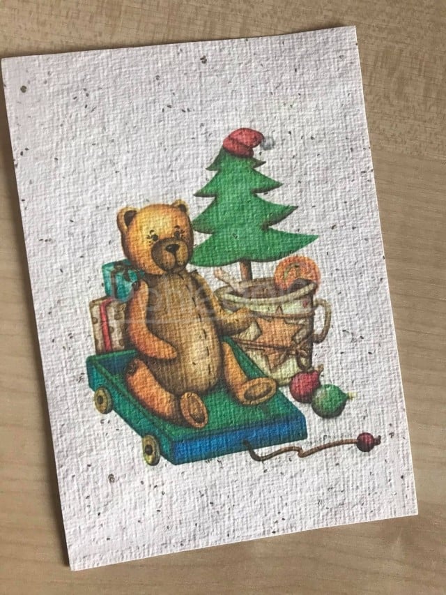 Kvetoucí pohlednice s heřmánkem