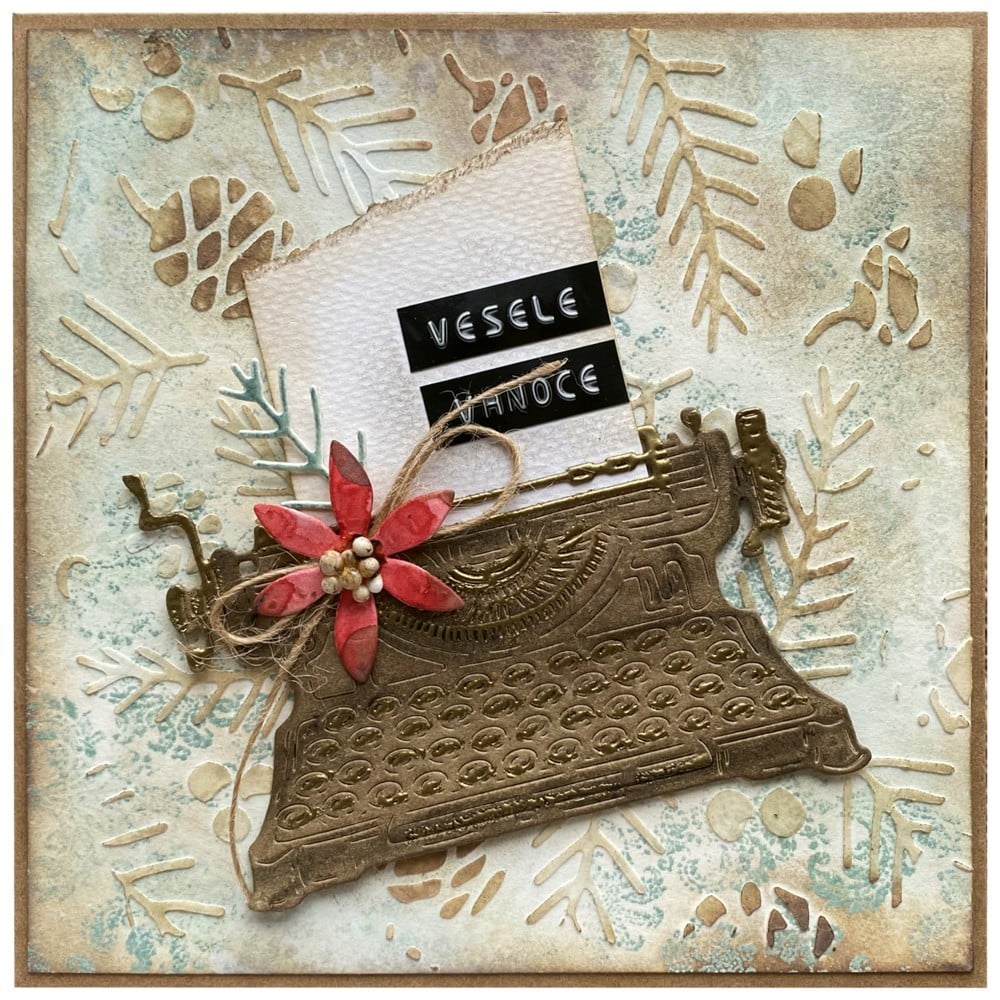 Vánoční přání s psacím strohem