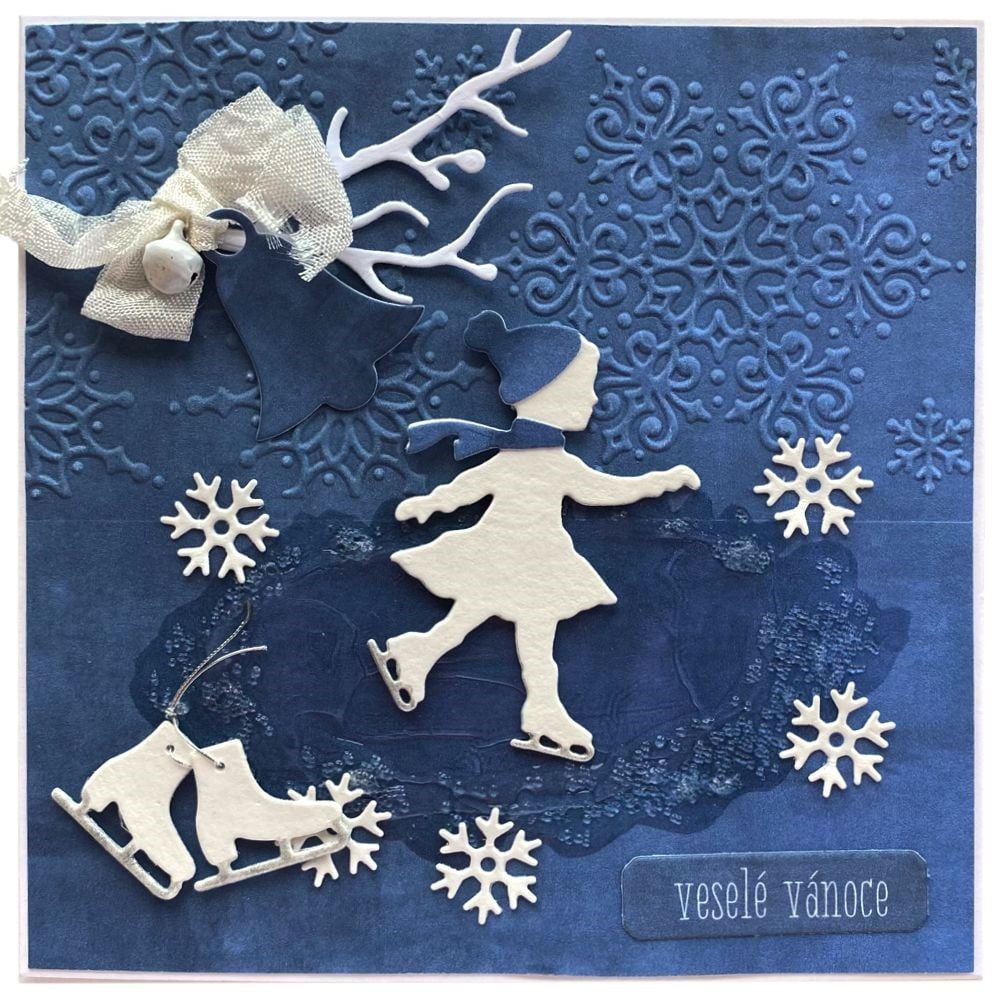 Vánoční přání bruslařka